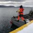 Nadadores de rescate realizan entrenamiento en Puerto Williams