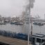 Personal de Guardia de la Capitanía de Puerto de San Antonio en conjunto con Bomberos controlan incendio de lancha pesquera