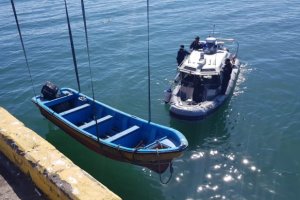 Dos toneladas de jurel fueron incautados en operativo conjunto realizado por la Autoridad Marítima de Coronel, Lota y Talcahuano