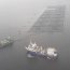 Autoridad Marítima de Punta Arenas apoyó contingencia ante incendio en pontón en centro de cultivo