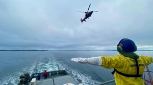 En Puerto Montt se efectuó entrenamiento de dotaciones de vuelo en conjunto con Unidades Navales