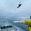  En Puerto Montt se efectuó entrenamiento de dotaciones de vuelo en conjunto con Unidades Navales  