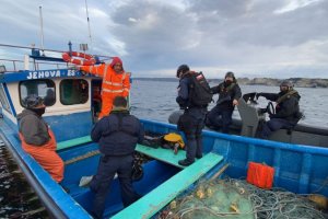 Patrullero "Piloto Pardo" realizó operación de fiscalización pesquera en el BioBío