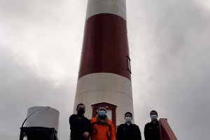 Comandante en Jefe de la Tercera Zona Naval revistó Radioestación Felix
