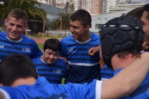 Seleccionado de Rugby de la Escuela Naval realizó entrenamiento junto a integrantes del equipo “Mixed Abilities” de Fundación Tarucas