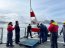 Helicóptero Naval trasladó señalética marítima hasta Isla Decepción en la Antártica
