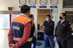 Director regional ONEMI visitó el Centro Meteorológico de la Gobernación Marítima de Valparaíso