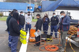 Instituto Del Mar Bicentenario "Capitán Williams" visitó la Gobernación Marítima de Castro