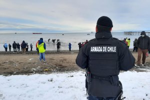 Capitanía de Puerto de Punta Arenas desplegó dispositivo de seguridad en el marco del “Ice Men Triathlon”