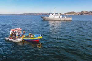 Unidades Marítimas y Aéreas de la Segunda Zona Naval apoyaron tareas de seguridad en la Provincia de Arauco
