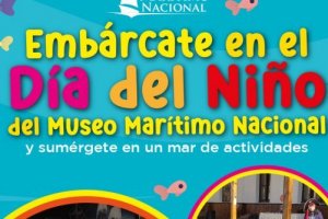 Museo Marítimo Nacional celebra el Día del Niño con entretenida jornada familiar