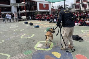 Binomio canino de la Gobernación Marítima de Valparaíso participa en actividad cívica en Colegio Aconcagua de Quilpué Binomio canino de la Gobernación Marítima de Valparaíso participa en actividad cívica en Colegio Aconcagua de Quilpué
