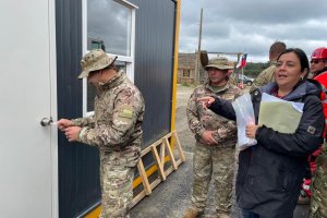 Infantes de Marina cuentan con puesto de avanzada en Contulmo para cumplir tareas de seguridad Infantes de Marina cuentan con puesto de avanzada en Contulmo para cumplir tareas de seguridad