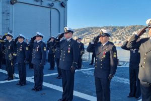 Dotaciones de la Escuadra conmemoraron un nuevo aniversario del Combate Naval de Angamos, y el día del Suboficial Mayor Naval