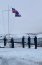  Con temperaturas bajo cero se realizaron ceremonias de cambio de mando en la Antártica  