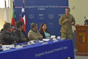 Autoridades de la provincia de Arauco y Jefe de la Defensa sostuvieron reunión para abordar temas de seguridad Autoridades de la provincia de Arauco y Jefe de la Defensa sostuvieron reunión para abordar temas de seguridad