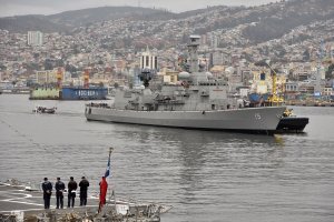 Fragata “Almirante Blanco” vuelve a Valparaíso tras 17 meses de reparaciones Fragata “Almirante Blanco” vuelve a Valparaíso tras 17 meses de reparaciones