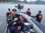 Armada y bomberos de Hualpén rescataron a can desde roqueríos de la desembocadura del río Bío Bío