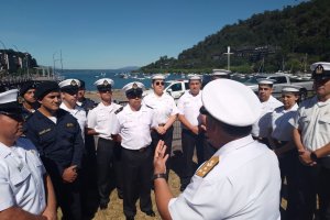 Director General del Territorio Marítimo y de Marina Mercante visitó la jurisdicción de la Gobernación Marítima de Valdivia