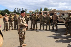 Comandante de Operaciones Navales y JEDENA Bio Bío visitaron al personal desplegado en la provincia de Arauco
