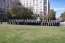 Armada de Chile efectuó izamiento de la “Gran Bandera del Bicentenario” en plaza de la Ciudadanía de Santiago