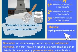 La Corporación Patrimonio Marítimo de Chile invita a participar en dos concursos para concientizar sobre la historia de nuestro mar La Corporación Patrimonio Marítimo de Chile invita a participar en dos concursos para concientizar sobre la historia de nuestro mar