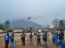 Helicóptero naval apoya labores de ayuda humanitaria en la comuna de Alto Bío Bío