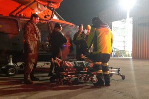 Helicóptero del Grupo Aeronaval Talcahuano realizó evacuación médica desde Isla Santa María