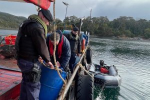 Distrito Naval Beagle efectuó fiscalización pesquera en la Zona Austral