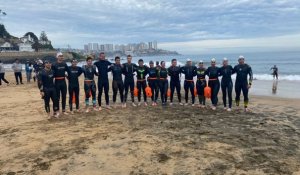 Cadetes de la Escuela Naval participaron en competencia de aguas abiertas “Seaman” en Concón