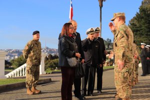 Ministro Visitador de la Corte Suprema y pleno de la Corte Marcial revistaron reparticiones de la Base Naval Talcahuano 