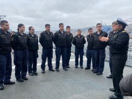 Fragata "Almirante Blanco Encalada” recibió a Cadetes de la Escuela Naval Fragata "Almirante Blanco Encalada” recibió a Cadetes de la Escuela Naval