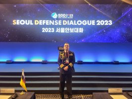 Agregado de Defensa, Militar, Naval y Aéreo de Chile en Corea del Sur participa en ADEX 2023 y SDD 2023