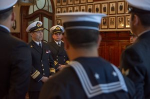 Nuevas dotaciones de Bases Navales Antárticas se presentaron en la Tercera Zona Naval Nuevas dotaciones de Bases Navales Antárticas se presentaron en la Tercera Zona Naval