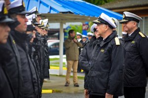 Comandante en Jefe de la Armada efectuó revista inspectiva en la Quinta Zona Naval