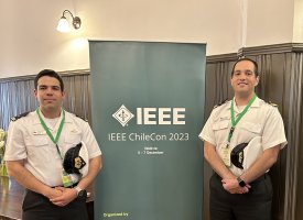 Dos Oficiales de la Armada de Chile participaron en Congreso Tecnológico IEEE CHILECON 2023