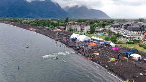 Con dispositivo de seguridad, competidores y músicos la Armada se hizo presente en la Triatlón Internacional de Pucón Con dispositivo de seguridad, competidores y músicos la Armada se hizo presente en la Triatlón Internacional de Pucón