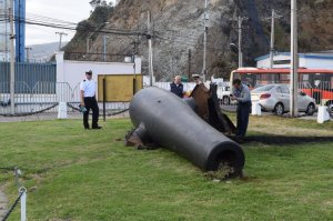 Museo Marítimo Nacional inicia acciones para restaurar cañón histórico dañado en accidente vehicular