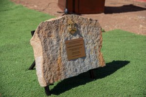 Develamiento primera piedra del monumento al Sargento Aldea Develamiento primera piedra del monumento al Sargento Aldea