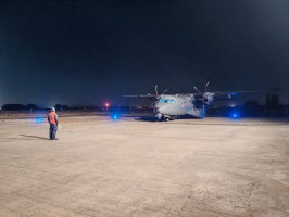 Avión de la Armada apoya el monitoreo de los incendios forestales en la zona centro sur del país