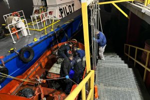 Hundimiento de la lancha motor “Magdalena II” en la bahía de San Vicente