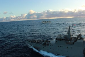 Patrullero “Comandante Toro” realizó Operación de Fiscalización Pesquera Oceánica en el sector de Islas Desventuradas