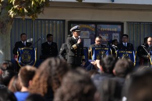 Delegación de Armada de Chile visita colegio José Manuel Irarrázaval