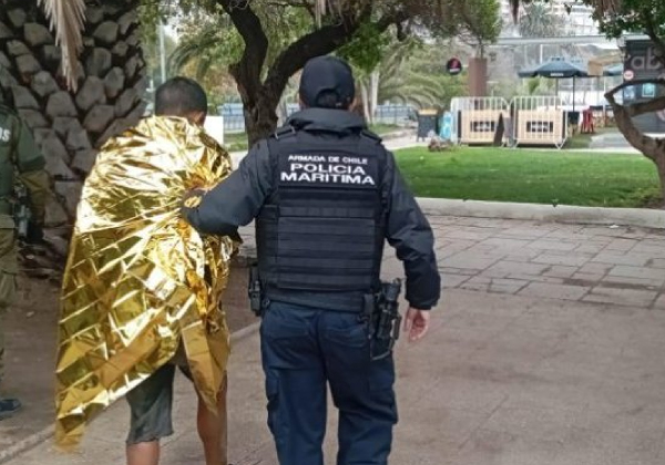 Policía Marítima de Valparaíso detiene a extranjero tras huir de un control de identidad