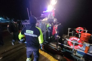 Capitanía de Puerto de Puerto Aguirre concretó evacuación médica nocturna