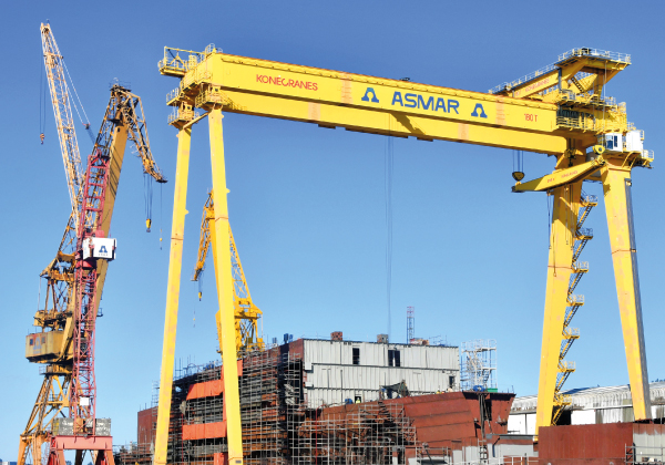 La construcción del primer buque alcanza el 40% de avance
