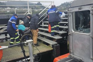 Capitanía de Puerto de Corral brindó apoyo en evacuación médica desde Isla del Rey