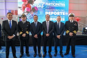 Autoridades Navales participan en Cuenta Pública 2025 del Ministerio del Deporte