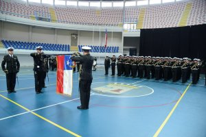 Soldados Infantes de Marina del Servicio Militar juraron a la bandera