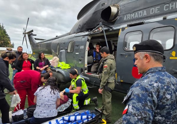 Armada realizó aeroevacuación médica desde Archipiélago de Juan Fernández